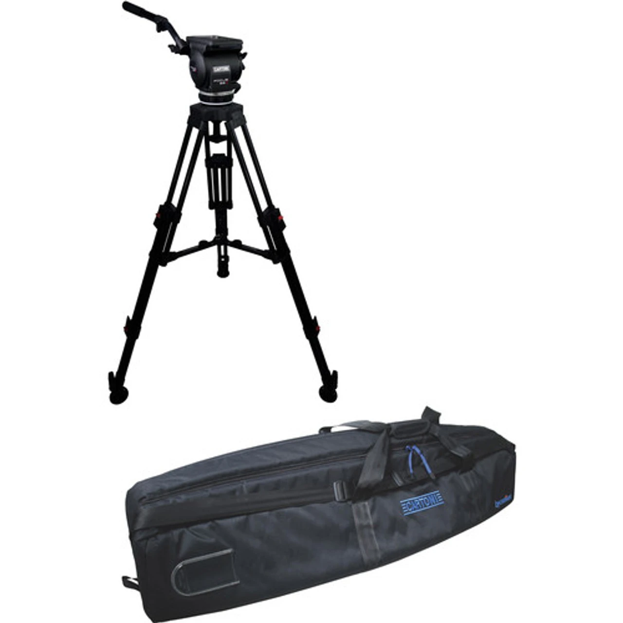 Cartoni Focus 22 Fluid Head With H602 Tripod Legs & Mid-Spreader (100mm) 3 Cartoni Focus 22 Fluid Head With H602 Tripod Legs & Mid-Spreader (100mm)