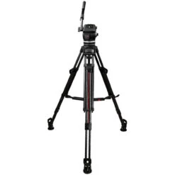 Cartoni Focus 18 Tripod System With 2-Stage Carbon Fiber Legs, Mid-Level Spreader, And Bag