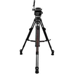 Cartoni Focus 22 Tripod System With 2-Stage Carbon Fiber Legs, Mid-Level Spreader, And Bag