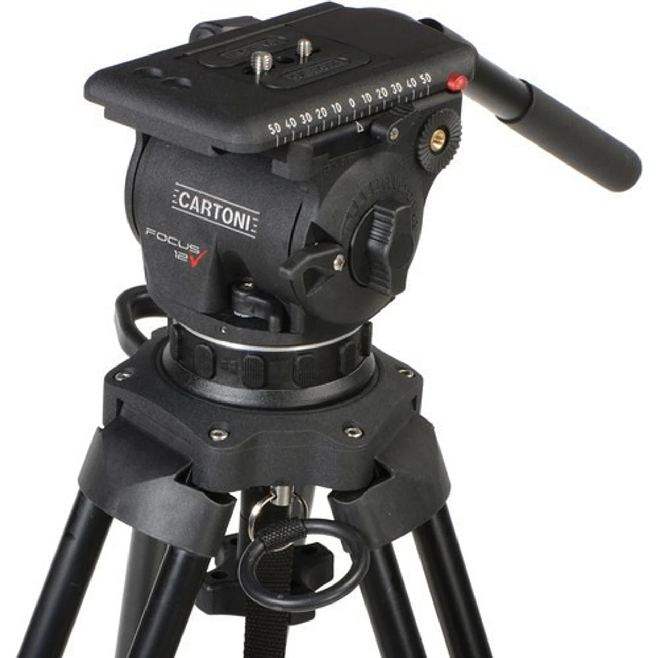 Cartoni Focus 12 Fluid Head With 2-Stage Carbon Fiber Smart-Stop SDS Tripod System 5 Cartoni Focus 12 Fluid Head With 2-Stage Carbon Fiber Smart-Stop SDS Tripod System - Image 3