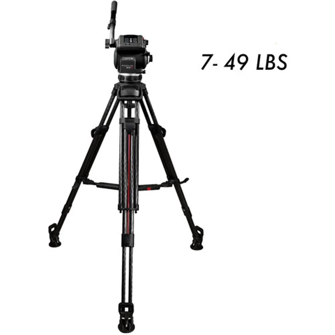 Cartoni Focus 22 Tripod System With 2-Stage Aluminum Legs, Mid-Level Spreader, And Bag 4 Cartoni Focus 22 Tripod System With 2-Stage Aluminum Legs, Mid-Level Spreader, And Bag - Image 2