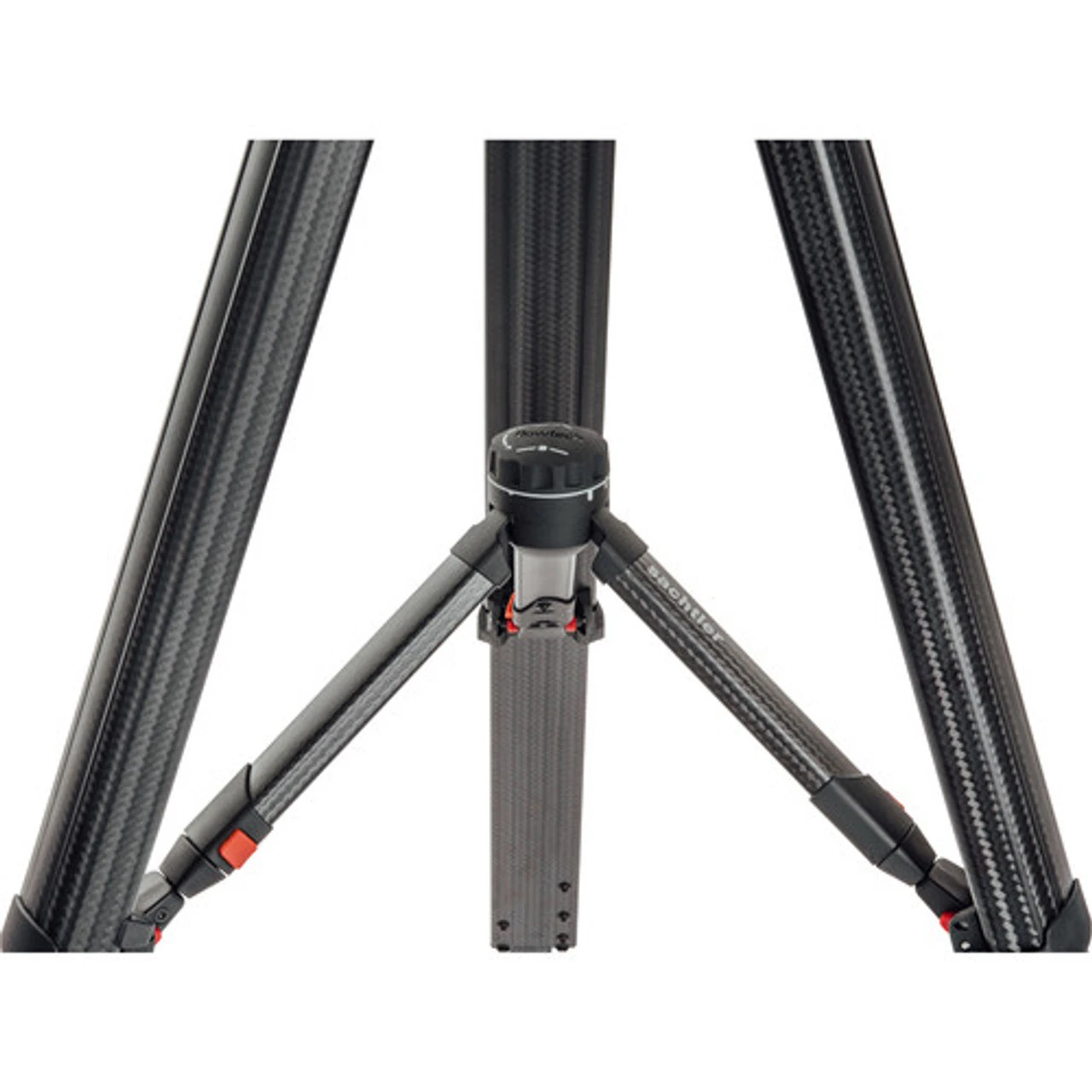 Sachtler Flowtech 100 MS Carbon Fiber Tripod With Mid-Level Spreader & Rubber Feet 22 Sachtler Flowtech 100 MS Carbon Fiber Tripod With Mid-Level Spreader & Rubber Feet - Image 20