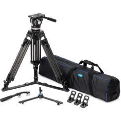 Benro BVX18 Carbon Fiber Pro Video Head And Tripod (39.6 Lb Payload)