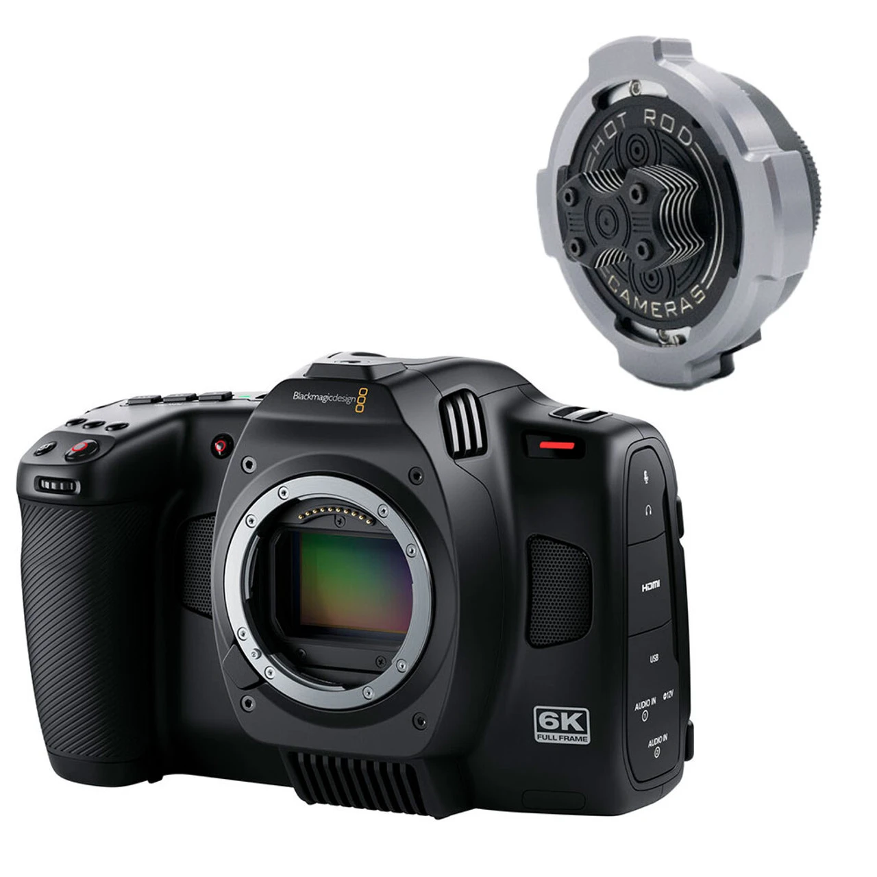 Blackmagic Design Cinema Camera 6K (Leica L) With Hot Rod Cameras PL To L Adapter (Mark II) Kit 3 Blackmagic Design Cinema Camera 6K (Leica L) With Hot Rod Cameras PL To L Adapter (Mark II) Kit