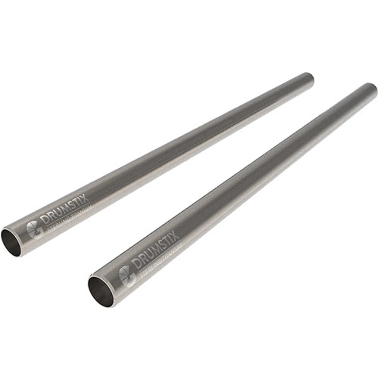 Bright Tangerine Drumstix 15mm Sterling Titanium Support Rods (15", Pair)