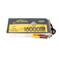 Tattu HV Feng Series 6S 22.8V 16000mah 25C Lipo Battery With XT9-S Connector -Sachtler shop tattu hv feng series 6s 22 8v 16000mah battery 16